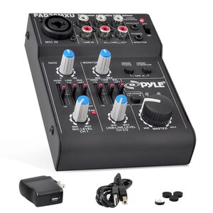 Pyle PAD20MXU 5 Channel Mixer with USB Interface
